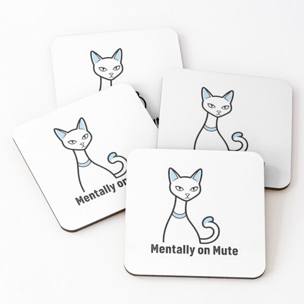 Item preview, Funny Minimalist Cat Introvert Sticker designed and sold by Gentlestate.