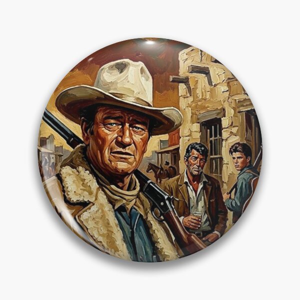 Item preview, The Sheriff of Presidio County: Rio Bravo Oil Art designed and sold by Art's Diner.