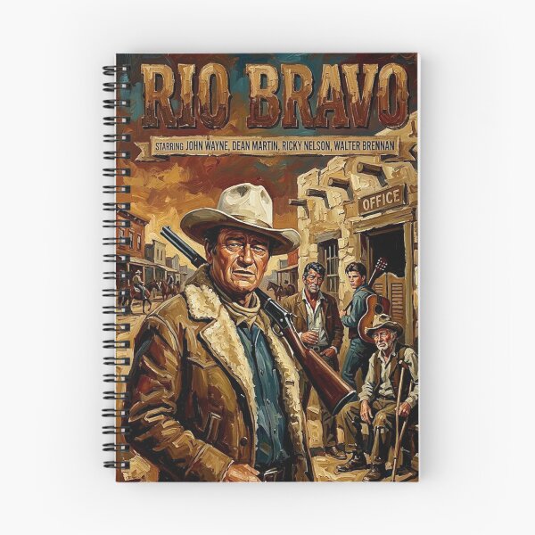 Item preview, The Sheriff of Presidio County: Rio Bravo Oil Art designed and sold by Art's Diner.
