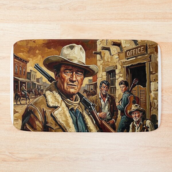 Item preview, The Sheriff of Presidio County: Rio Bravo Oil Art designed and sold by Art's Diner.