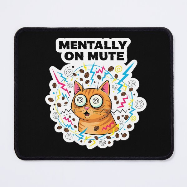 Item preview, Funny Overstimulated Cat Meme Sticker designed and sold by Gentlestate.