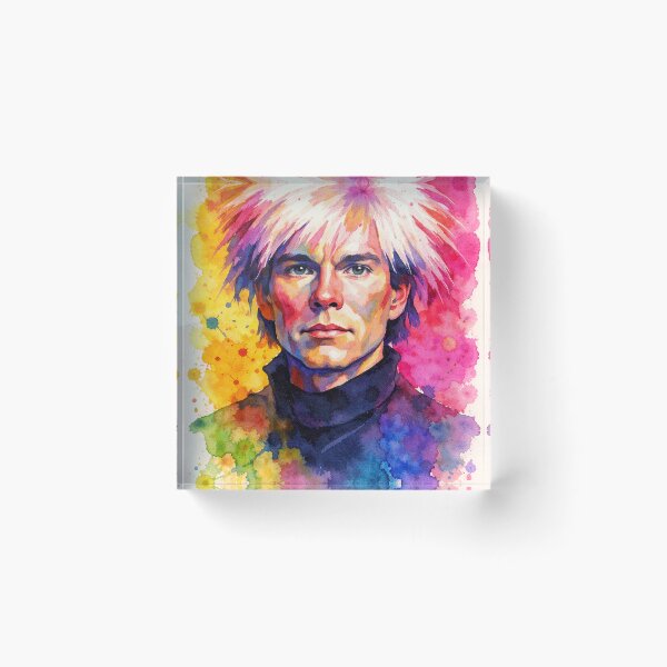 Item preview, Andy Warhol Watercolour Portrait | Pop Art Inspired Wall Art | Colourful Contemporary Art Print designed and sold by ConorKeeganArt.