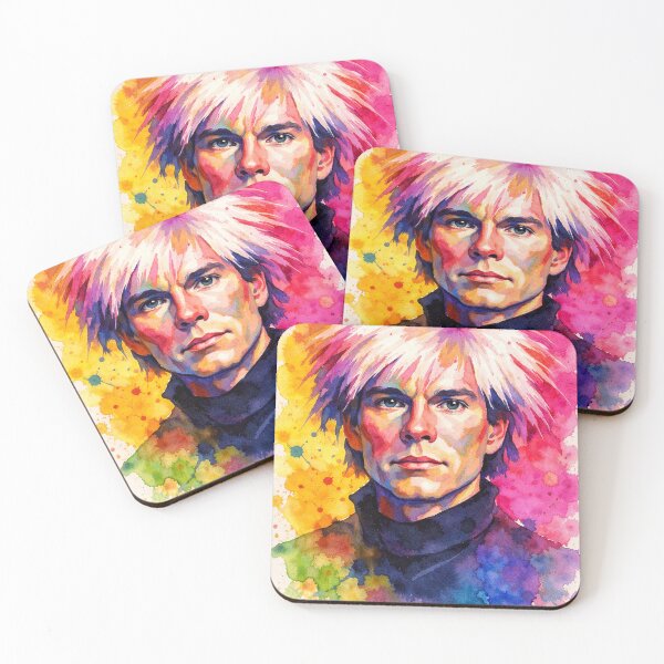 Item preview, Andy Warhol Watercolour Portrait | Pop Art Inspired Wall Art | Colourful Contemporary Art Print designed and sold by ConorKeeganArt.