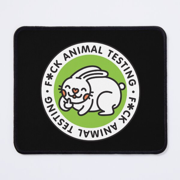 Item preview, Anti Animal Testing Bunny | Vegan Cruelty Free Activism designed and sold by Plant Cult.