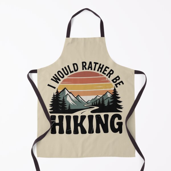Item preview, I Would Rather Be Hiking Retro Vintage Hiking Nature Design designed and sold by NatArtSA.