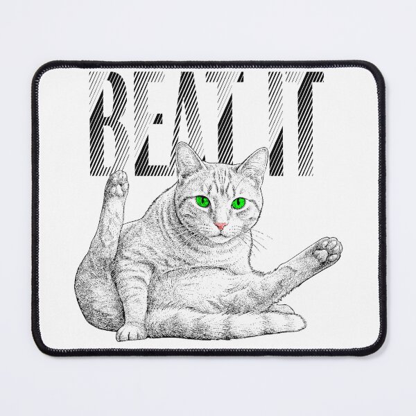 Item preview, White Cat Licking Itself Saying Beat It designed and sold by ChR-oman.