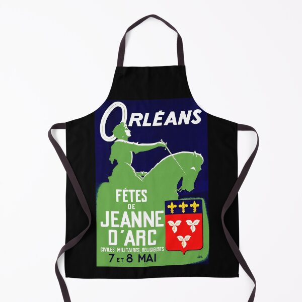 Item preview, Vintage Joan of Arc Poster | Fêtes de Jeanne d'Arc Art | Orléans Festival May 7th & 8th | Bold Color Graphic Design designed and sold by artofuniverse.