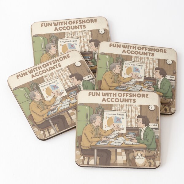 Item preview, Retro Tax Evasion Parody - Vintage 70s Humor Art designed and sold by PictorialWhimsy.