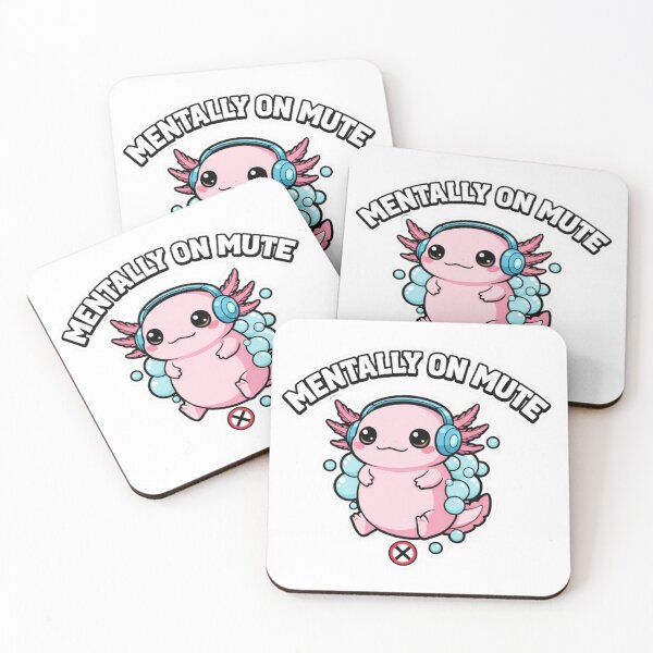 Item preview, Funny Axolotl Introvert Pastel Sticker designed and sold by Gentlestate.