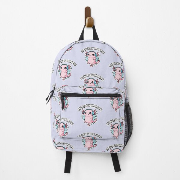 Item preview, Funny Axolotl Introvert Pastel Sticker designed and sold by Gentlestate.