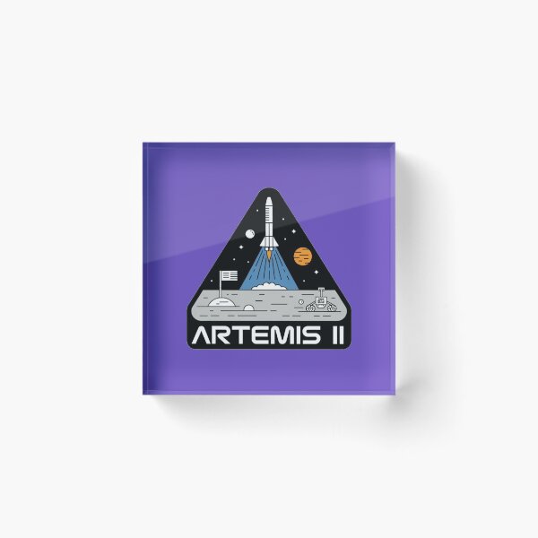 Item preview, Artemis II Comic Style Space Mission Retro NASA Inspired Design designed and sold by NatArtSA.