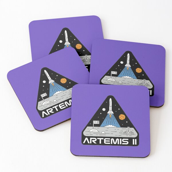 Item preview, Artemis II Comic Style Space Mission Retro NASA Inspired Design designed and sold by NatArtSA.
