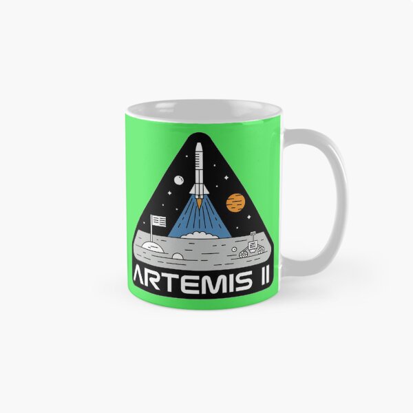 Item preview, Artemis II Comic Style Space Mission Retro NASA Inspired Design designed and sold by NatArtSA.