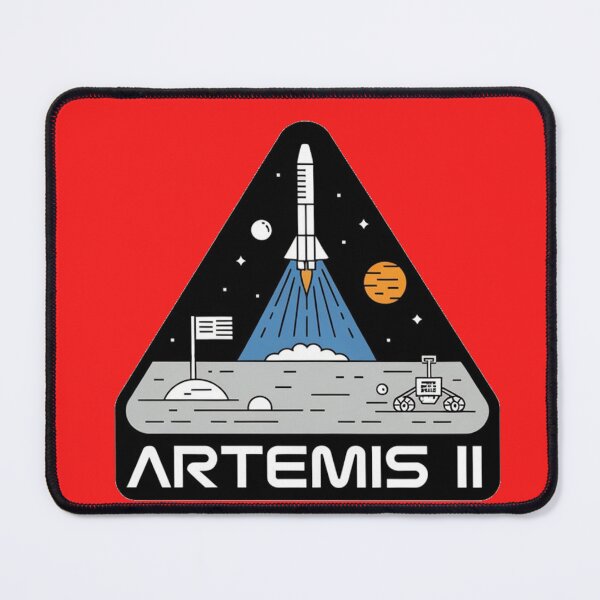 Item preview, Artemis II Comic Style Space Mission Retro NASA Inspired Design designed and sold by NatArtSA.