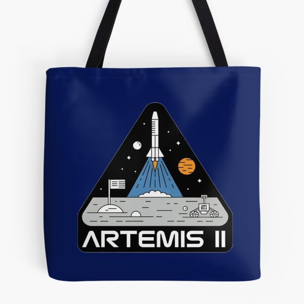 Item preview, Artemis II Comic Style Space Mission Retro NASA Inspired Design designed and sold by NatArtSA.
