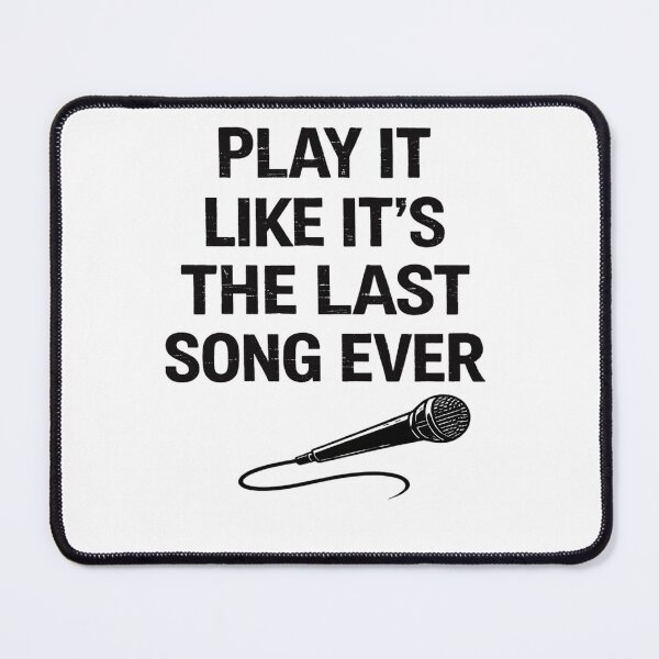 Item preview, Play It Like the Last Song Ever BW designed and sold by the-dovlat.