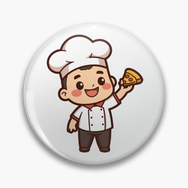 Item preview, Cute Chef Sticker — Funny Cook Pizza Lover Gift Decal for Laptop & Kitchen designed and sold by Stick_It_With_Love.
