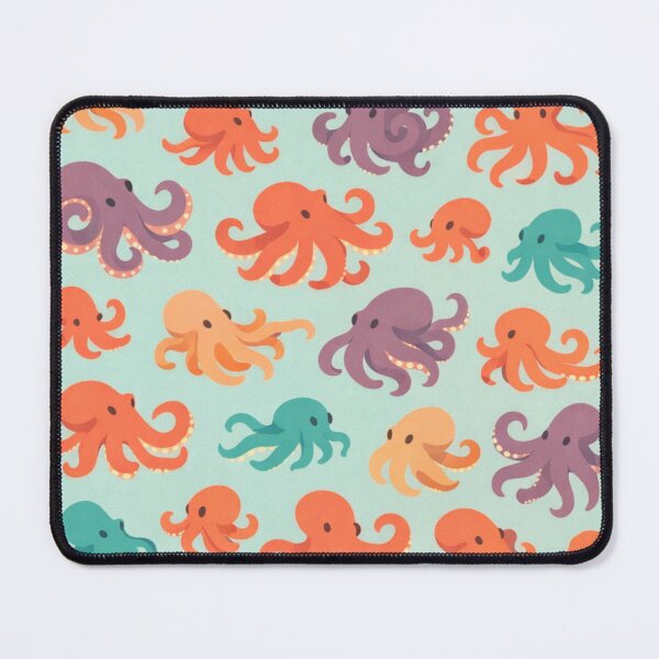 Item preview, Playful Octopus Mosaic - Colorful Marine Life Pattern designed and sold by FatmaElhofy.