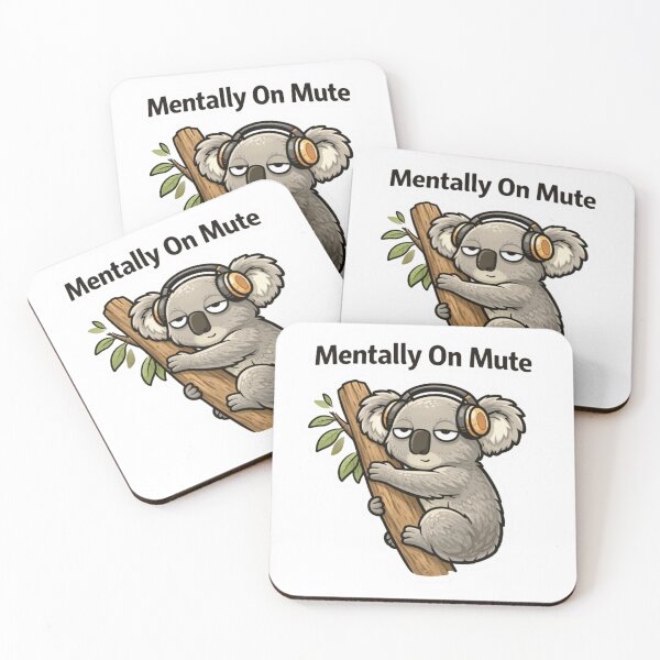 Item preview, Funny Koala Tired Introvert Sticker designed and sold by Gentlestate.