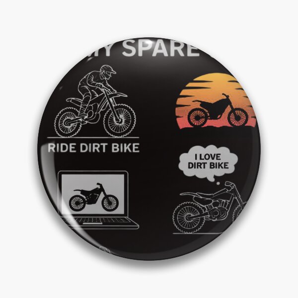 Item preview, Things I Do In My Spare Time Dirt Bike Motocross Biker designed and sold by Hybrid-Mind.