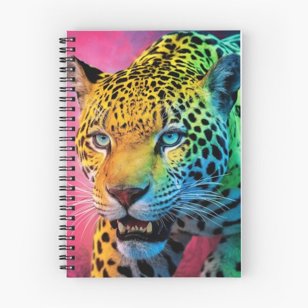 Item preview, Fluorescent Jaguar in Vibrant Urban Jungle designed and sold by NatArtSA.