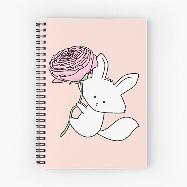 Item preview, Cute Fox with Giant Pink Ranunculus Flower designed and sold by ubborn.