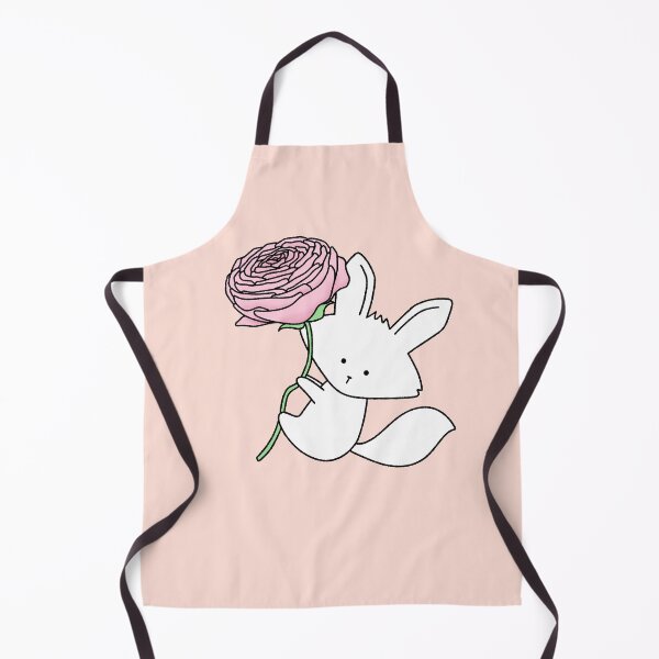 Item preview, Cute Fox with Giant Pink Ranunculus Flower designed and sold by ubborn.
