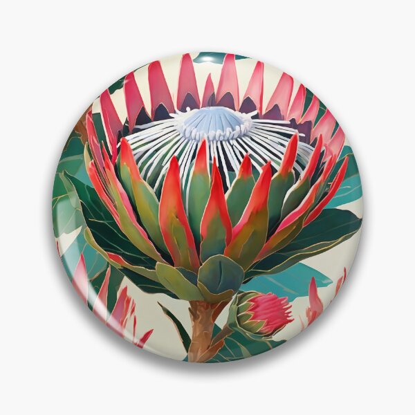 Item preview, Majestic King Protea – Vibrant Floral Beauty designed and sold by NatArtSA.