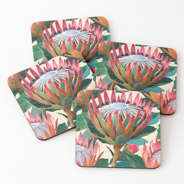 Item preview, Majestic King Protea – Vibrant Floral Beauty designed and sold by NatArtSA.