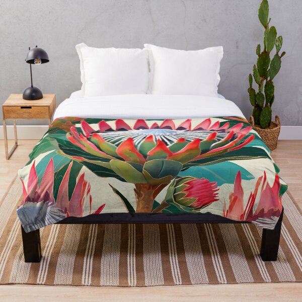 Item preview, Majestic King Protea – Vibrant Floral Beauty designed and sold by NatArtSA.