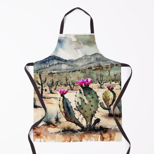 Item preview, Agave & Mezcal Spirit – Prickly Pear Watercolor Art designed and sold by NatArtSA.