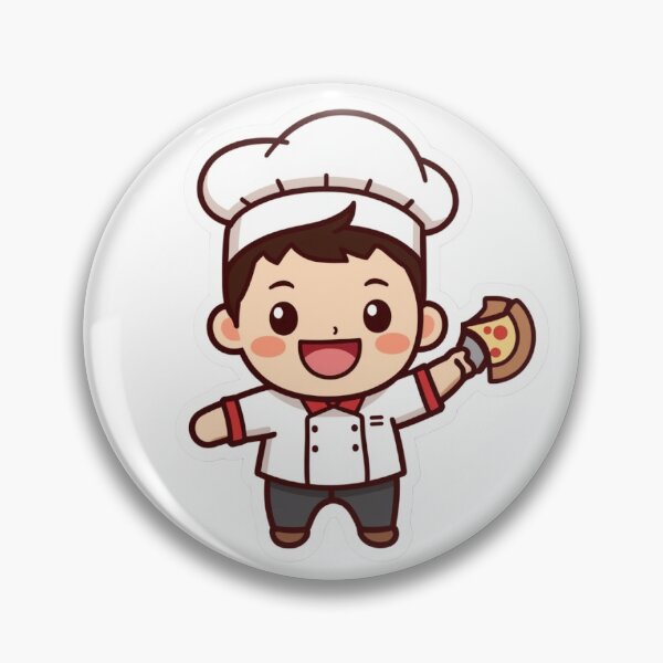 Item preview, Cute Chef Sticker — Funny Cook Pizza Lover Gift Decal for Laptop & Kitchen designed and sold by Stick_It_With_Love.
