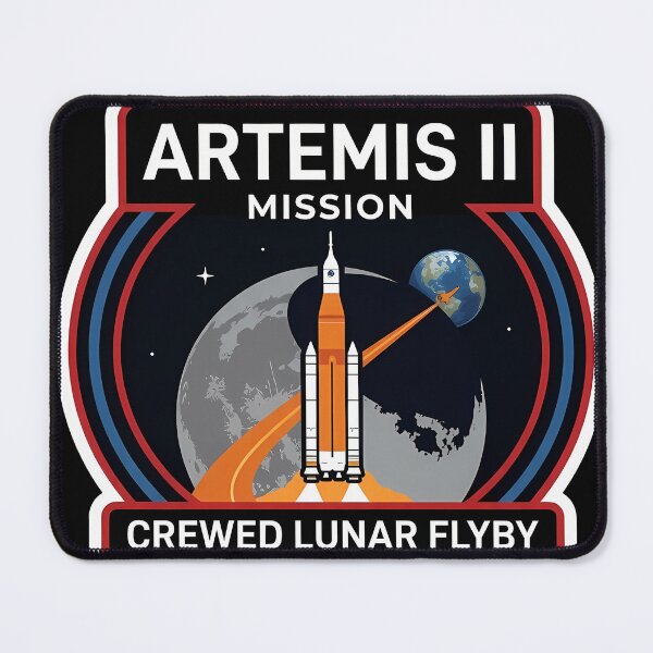 Item preview, Artemis II Mission Lunar Flyby Design designed and sold by Ekracreatives.