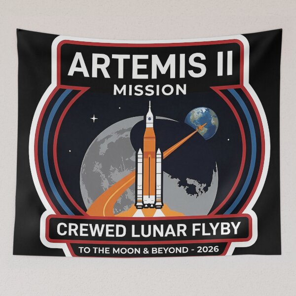 Item preview, Artemis II Mission Lunar Flyby Design designed and sold by Ekracreatives.