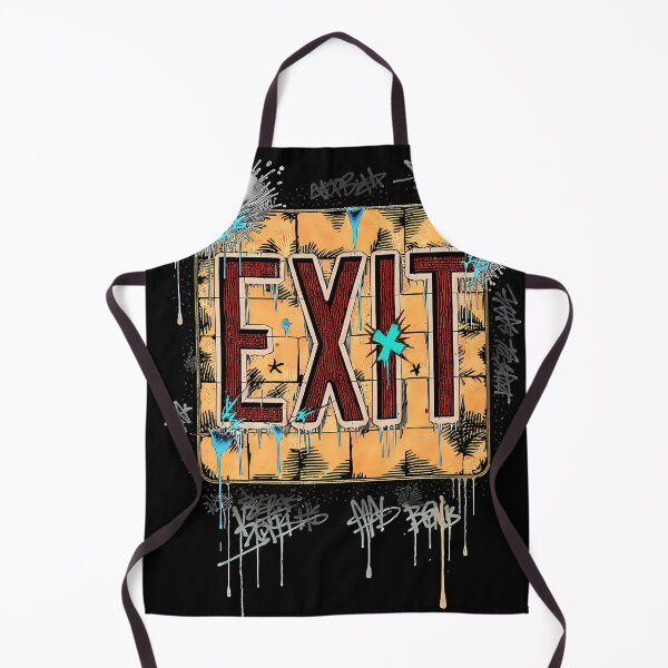 Item preview, Urban Streetwear Corrupted EXIT Sign Graffiti Art T-Shirt designed and sold by etuvibes.