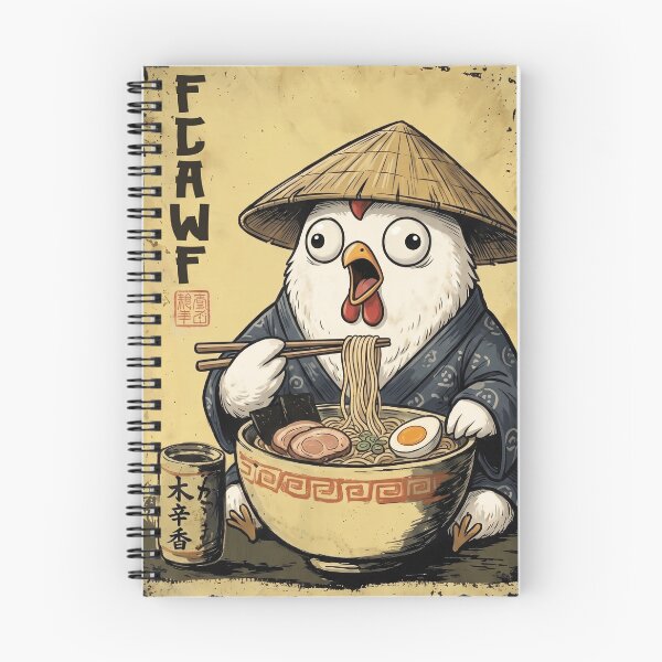 Item preview, FCAWF Chicken Ramen Noodle Lover - Funny Vintage Japanese Foodie Fowl designed and sold by Bongocomic.