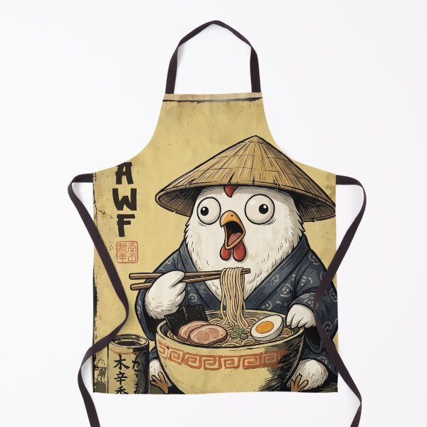 Item preview, FCAWF Chicken Ramen Noodle Lover - Funny Vintage Japanese Foodie Fowl designed and sold by Bongocomic.