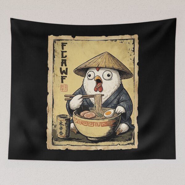 Item preview, FCAWF Chicken Ramen Noodle Lover - Funny Vintage Japanese Foodie Fowl designed and sold by Bongocomic.