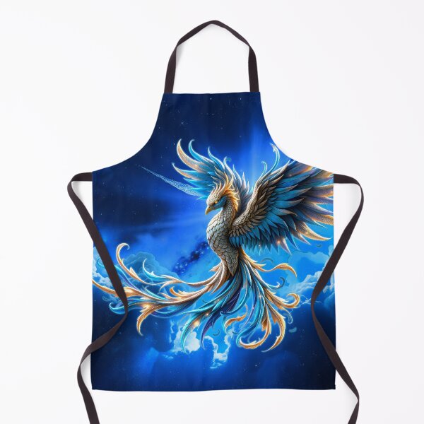 Item preview, Phoenix of the Sapphire Dawn – Celestial Fantasy Bird Art. designed and sold by nicky2342.