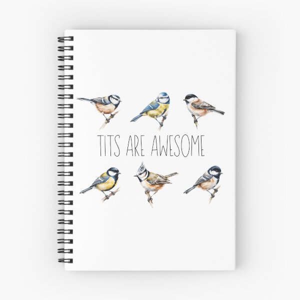 Item preview, Tits Are Awesome Funny Bird Pun Cute Tit Birds Bird Lover Design designed and sold by ArcticFoxStudio.