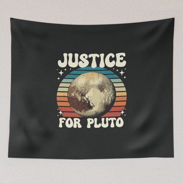 Item preview, Justice For Pluto Funny Space and Planets Lover Retro Never Forget Pluto designed and sold by alenaz.