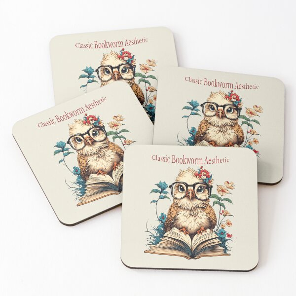 Item preview, Classic Bookworm Aesthetic - Vintage Scholarly Bird Illustration designed and sold by AlexandraSand.