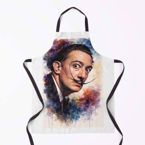 Item preview, Salvador Dalí Watercolour Portrait | Surrealist Artist Art Print | Moody Colour Splash Wall Art | Iconic Artist Decor designed and sold by ConorKeeganArt.
