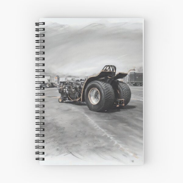 Item preview, Realistic Charcoal Tractor Pull with Big Tire Monster Tractor designed and sold by CiaraCharcoal.
