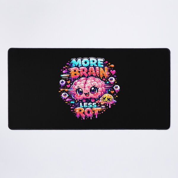 Item preview, More Brain Less Rot – Cute Kawaii meme designed and sold by SidTastic .