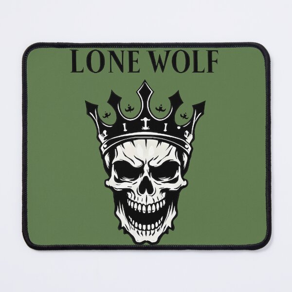 Item preview, Lone Wolf Skull Crown Dark Design designed and sold by Ekracreatives.