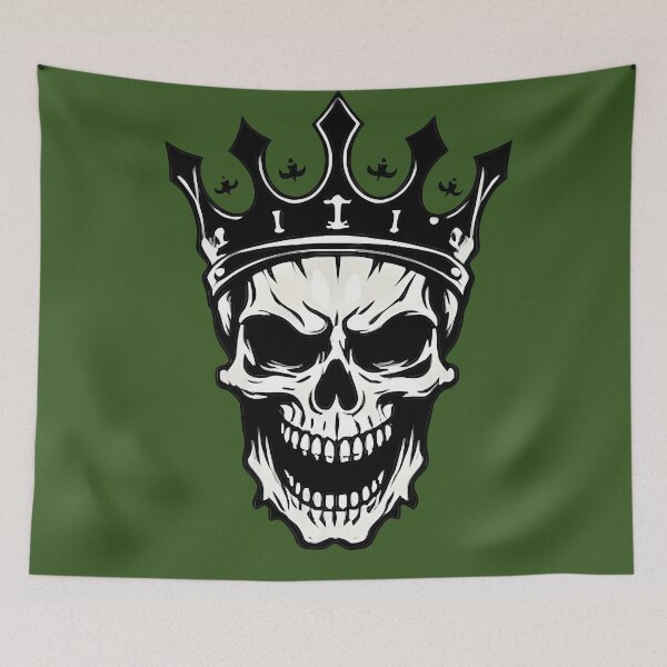 Item preview, Lone Wolf Skull Crown Dark Design designed and sold by Ekracreatives.