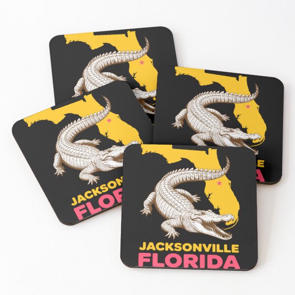 Item preview, Jacksonville Florida FL Aligator Vacation Surf Sunset designed and sold by TrinaEspinoza.