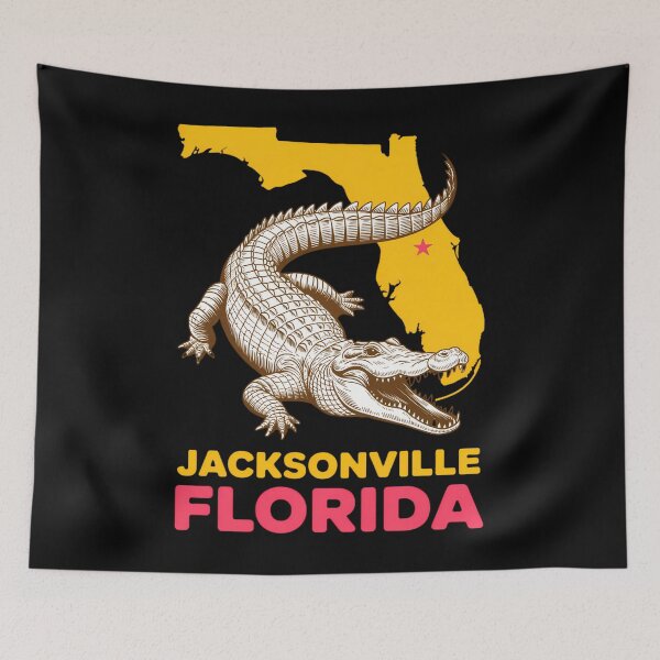 Item preview, Jacksonville Florida FL Aligator Vacation Surf Sunset designed and sold by TrinaEspinoza.