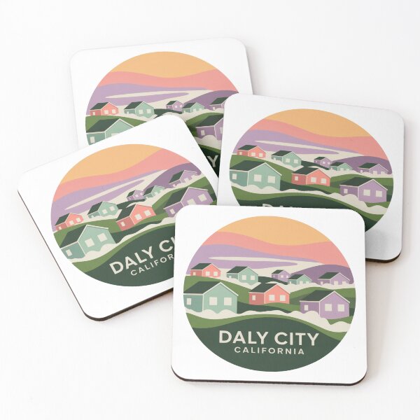 Item preview, Daly City California: Vibrant Neighborhood Illustration designed and sold by CircinusStore.